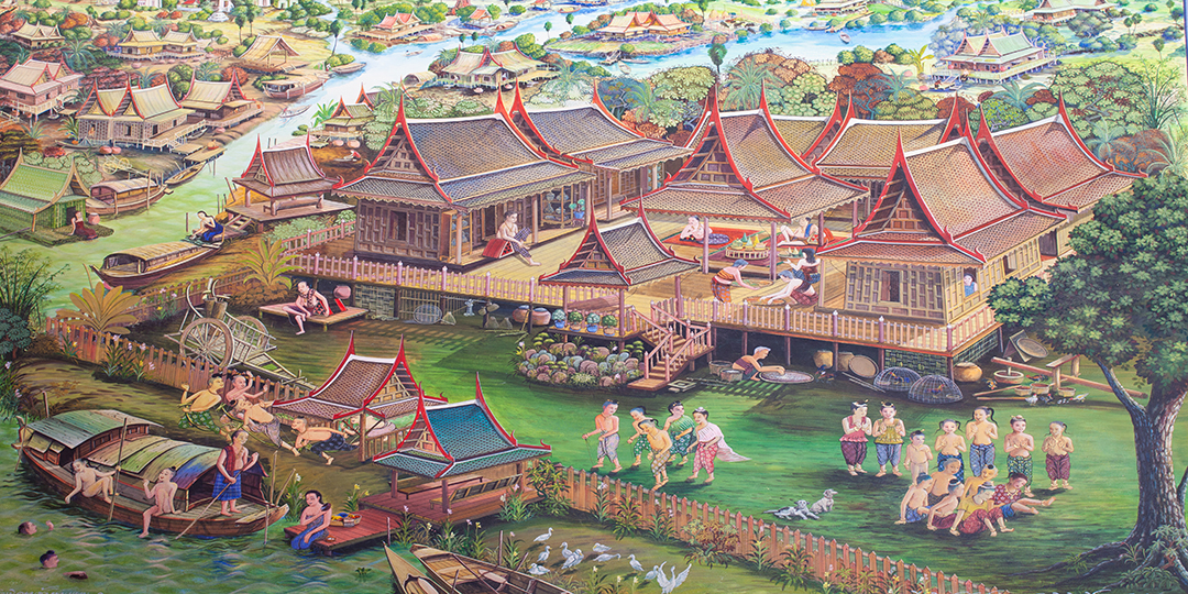 วอลเปเปอร์ภาพพิมพ์ วิถี วัฒนธรรมไทย 0 1